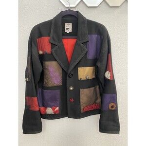 Max & Mabel Art to Wear Patchwork Blazer Size 0
